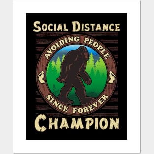 Social Distance Champion Posters and Art